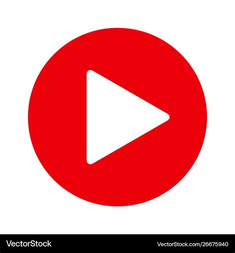 Button play video Royalty Free Vector Image - VectorStock