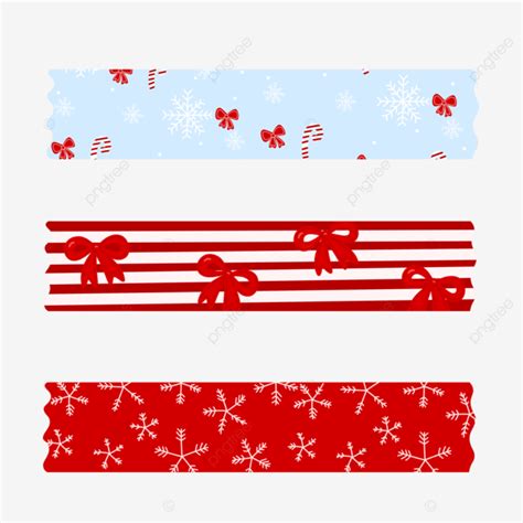 Washi Tape With Red Ribbon Motif, Washi Tape Set, Washi Tapes, Cute ...