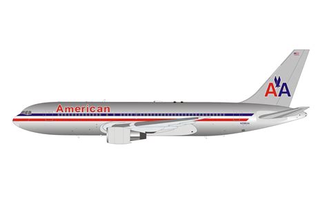 American Airlines Boeing 767-223ER N338AA with stand InFlight ...