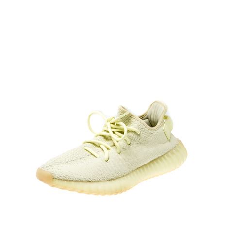 Yeezy x Adidas Yellow/Cream White Cotton Knit Boost 350 V2 Sneakers ...