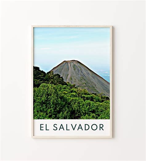 El Salvador Print, El Salvador Art, El Salvador Poster, El Salvador ...