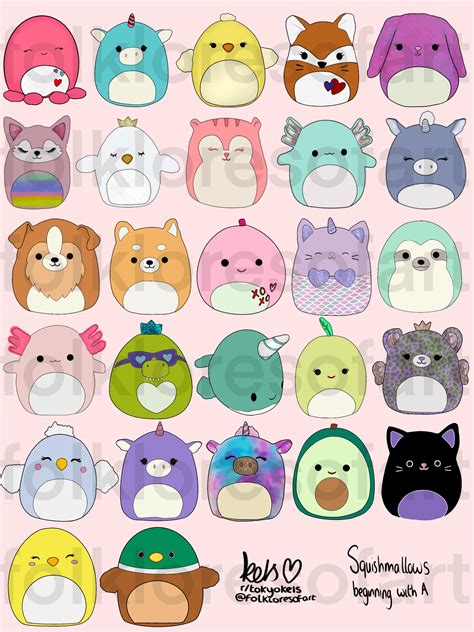 as i’ve mentioned before i’m drawing every squishmallow that exists this far and here’s every ...