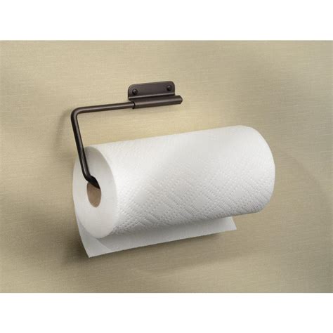 interDesign Swivel Wall Mount Paper Towel Holder in Bronze 33231 - The Home Depot