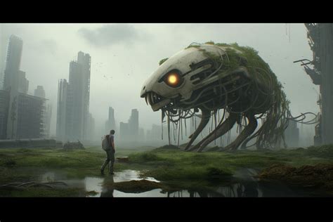 Technogreen Monster In A Dystopian World by marbrure on DeviantArt