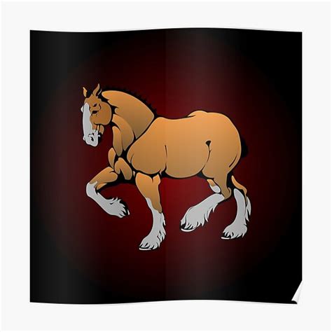 "Buff Horse" Poster for Sale by B3N-arts | Redbubble