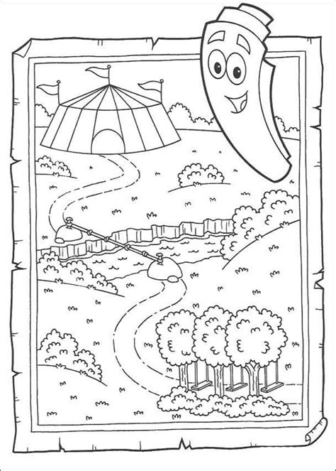 Free Dora The Explorer Map Coloring Pages, Download Free Dora The Explorer Map Coloring Pages ...