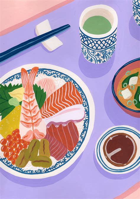 Japanese Food Paintings :: Behance