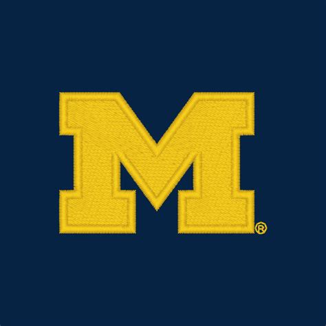 Block M Primary Logo University of Michigan Polo - Navy