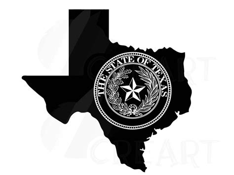 Texas State Seal and Map Flag Clip Art Collection. AI Eps | Etsy