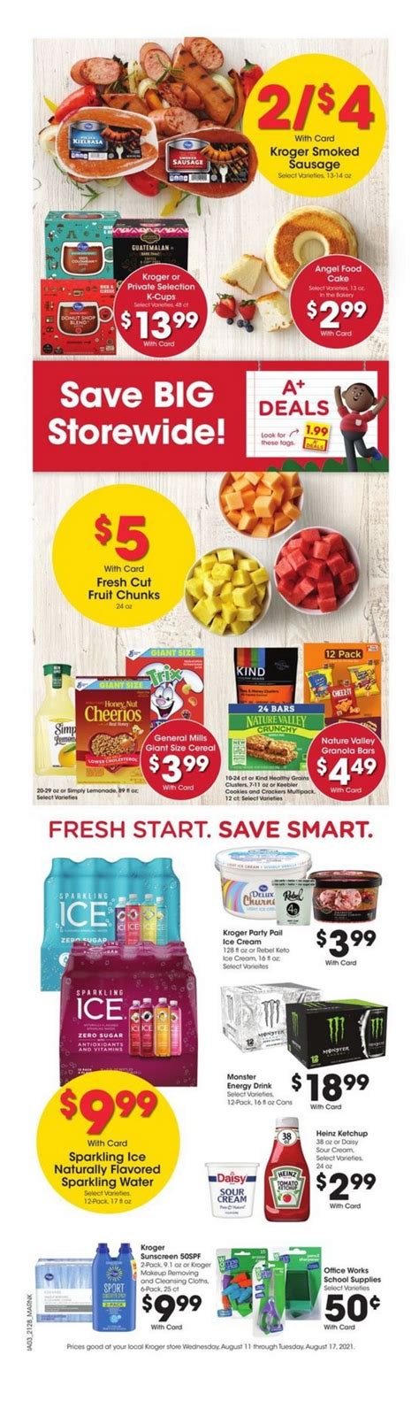 Kroger Weekly Ad Aug 11 – Aug 17, 2021