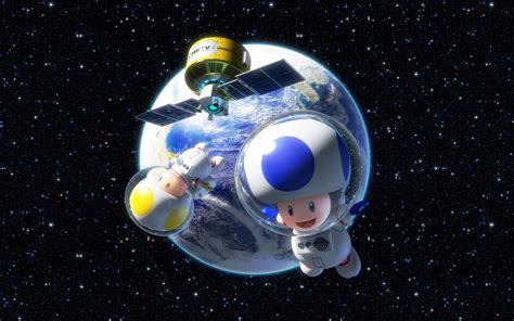 Super Mario Toad astronaut digital wallpaper, Toad (character), space, video games, Mario Kart 8 ...