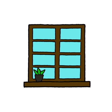 How to Draw a Window - Step by Step Easy Drawing Guides - Drawing Howtos