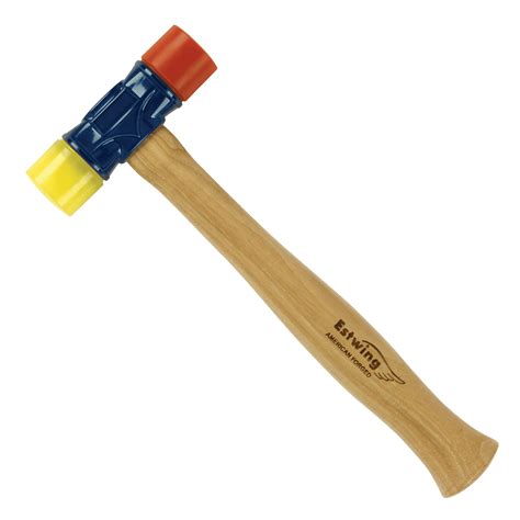 Rubber Mallet Hammer (Red & Yellow) - Estwing