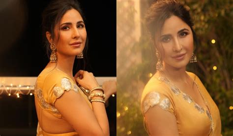 Tiger 3 star Katrina Kaif exudes light in her Yellow Diwali Outfit, IN PICS