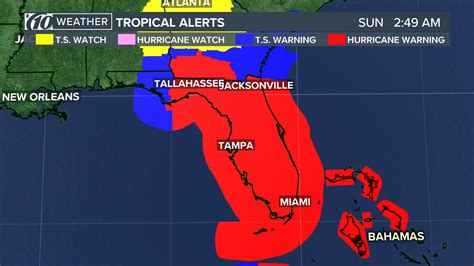 Hurricane-force winds expected across Tampa Bay; warnings in effect ...