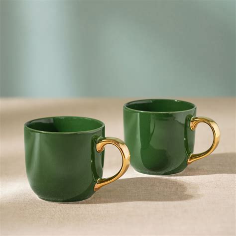 Shop Set of 2 Dark Green Senorita Coffee Mug - at Best Price Online in ...