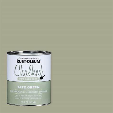 Rust-Oleum 30 oz. Tate Green Ultra Matte Interior Chalk Paint (Case of 2) 371674 - The Home Depot