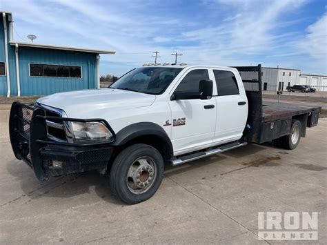 2015 Dodge Ram 5500HD 4x4 Crew Cab Flatbed Truck in Enid, Oklahoma, United States (IronPlanet ...