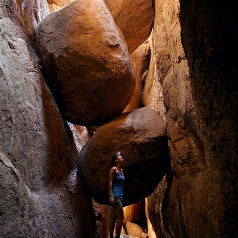 The well-kept-secret boulder cave in the hidden gem of Oklahoma: the Wichita Mountains Wildlife ...