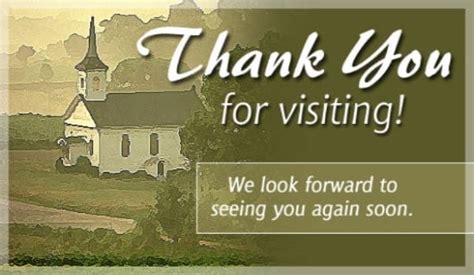 Free Thank You For Visiting eCard - eMail Free Personalized Church Family Cards Online