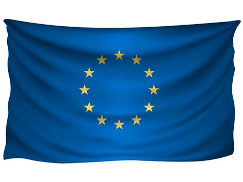 European Union Wrinkled Flag PNG Transparent Image - Freepngdesign.com