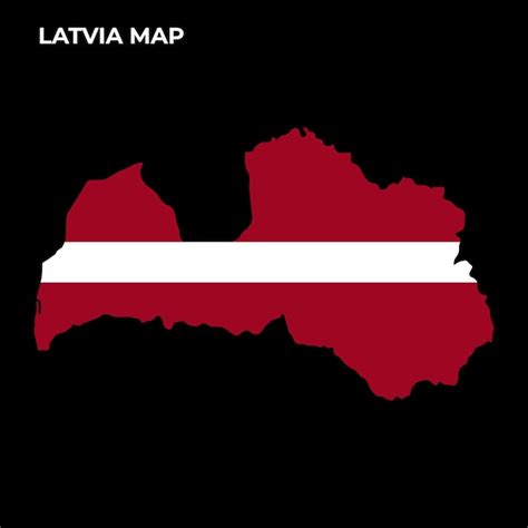 Premium Vector | Latvia national flag map design illustration of latvia ...