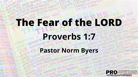 The Fear of The LORD - Genesis Church Petoskey