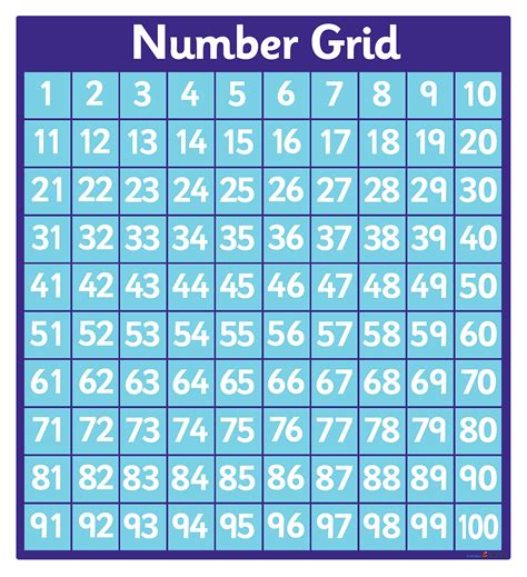 Free Printable Number Grid From Numbers Number Grid Number Chart | SexiezPicz Web Porn