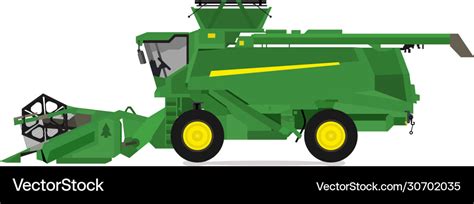 Combine harvester design isolated Royalty Free Vector Image