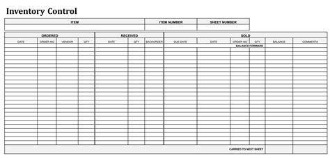 10 Best Free Printable Inventory Log Sheet PDF for Free at Printablee ...