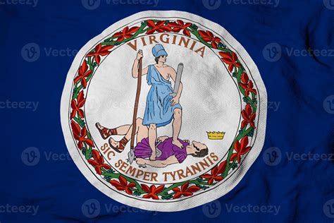 Flag of Virginia in 3D rendering 8035977 Stock Photo at Vecteezy