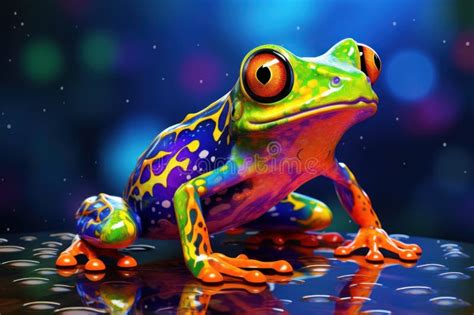 Stylized Colorful Frog Stock Illustrations – 113 Stylized Colorful Frog ...