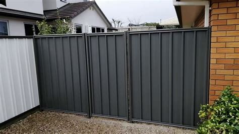 Strong Fencing Stratco Grey Colour Steel Fencing - YouTube