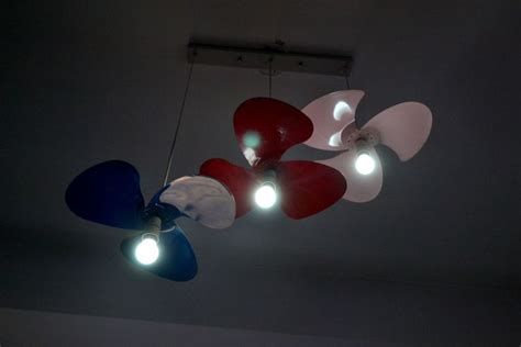 The Design Enthusiast: Green design: Preethi's Fan blade Lamp ~ DIY