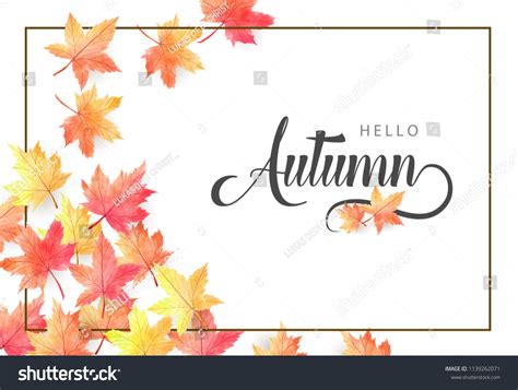 Watercolor Autumn Leaves Background Stock Vector (Royalty Free) 1139262071 | Shutterstock