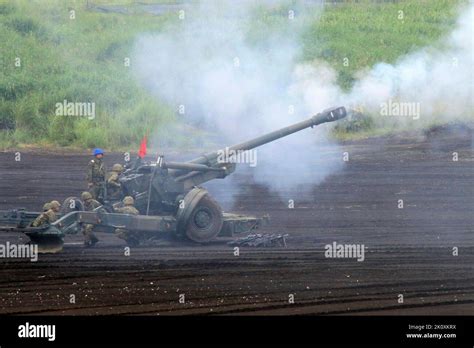 The FH70 Howitzer of JGSDF Stock Photo - Alamy