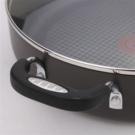 Tefal - Hard Anodised Saute Pan with Lid 30cm | Peter's of Kensington