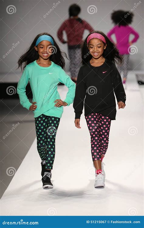 Models Walk the Runway at the Nike Levi S Kids Fashion Show during Mercedes-Benz Fashion Week ...