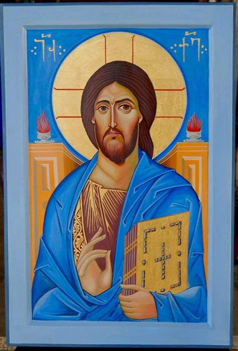 Contemporary Pantocrator icon (from Georgia) Religious Pictures, Religious Icons, Religious Art ...