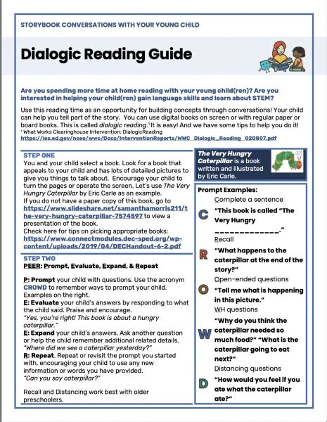 A Guide for Storybook Conversations & Dialogic Reading | STEMIE