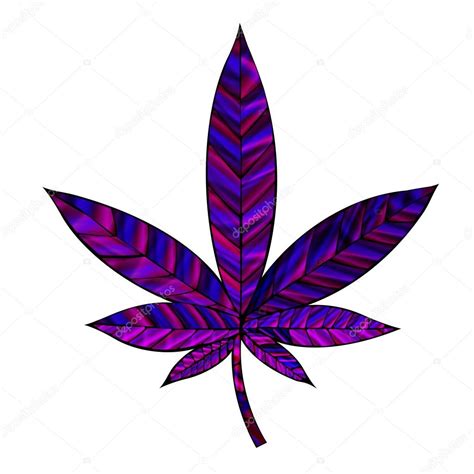 Purple Weed Leaves