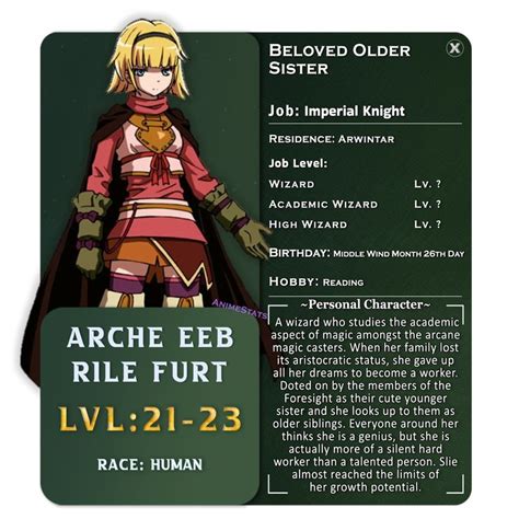 the card features an image of a female character in armor, with text ...