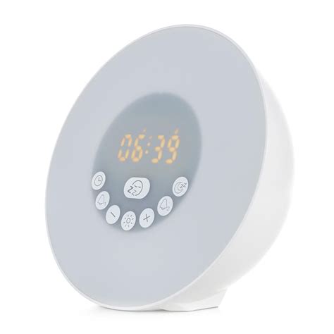 Wake Up Light Alarm Clock with Sunrise Simulator, Colors Night Light, Touch Control, Bluetooth ...