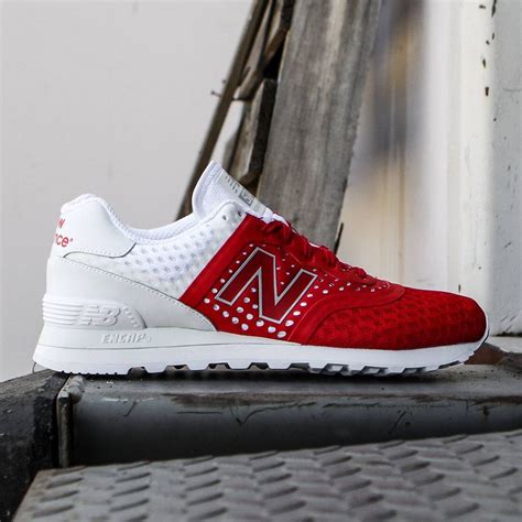 New Balance 574 Red And White