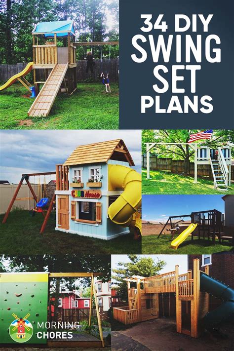 34 Free DIY Swing Set Plans for Your Kids' Fun Backyard Play Area