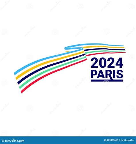 Paris 2024 Olympics. Logo for the Olympics. Vector Illustration ...