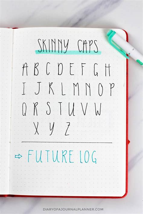 Bullet Journal Fonts (14 Fonts For Bullet Journal You Need To Try!)