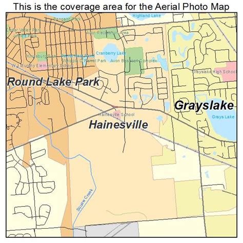 Aerial Photography Map of Hainesville, IL Illinois