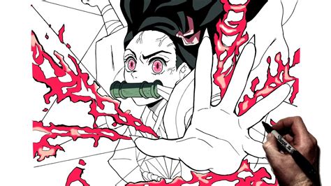 How To Draw Nezuko (Demon Art) | Step By Step | Demon Slayer - YouTube