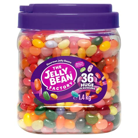 The Jelly Bean Factory Gourmet Jelly Beans 36 Huge Flavours 1.4kg ...